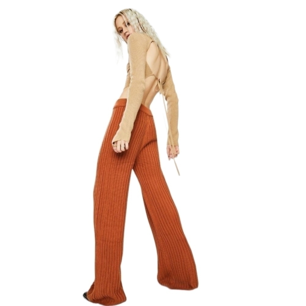 Sndys Lounge Hendrix Knit Pants In Mauve — image 2 of 7